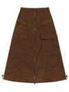 OG front open cargo skirt burgundy - OFFGRID - BALAAN 3