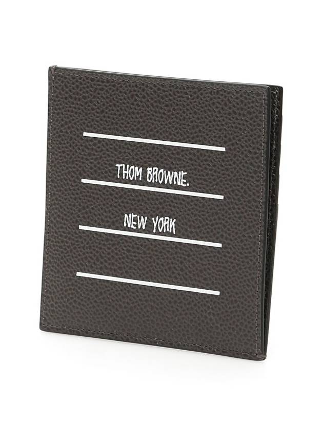 Three Stripes Logo Card Wallet FAW049A 05808 - THOM BROWNE - BALAAN 4