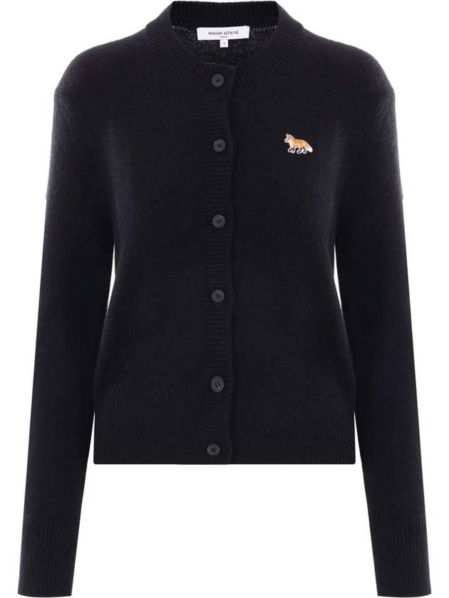 Baby Fox Black Wool Women s Cardigan LW00508KT1006 P199 - MAISON KITSUNE - BALAAN 1