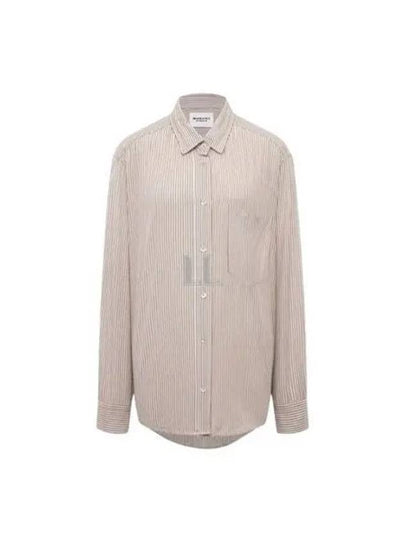 Jasolo Striped Long Sleeve Shirt Brown - ISABEL MARANT - BALAAN 2