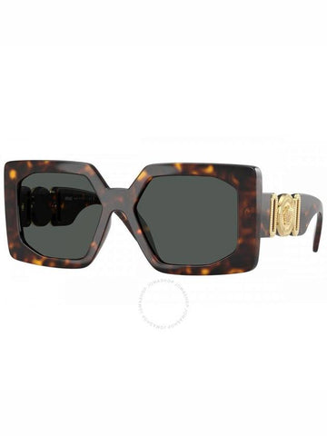 Versace Dark Grey Square Ladies Sunglasses VE4478U 108/87 55 - VERSACE - BALAAN 1