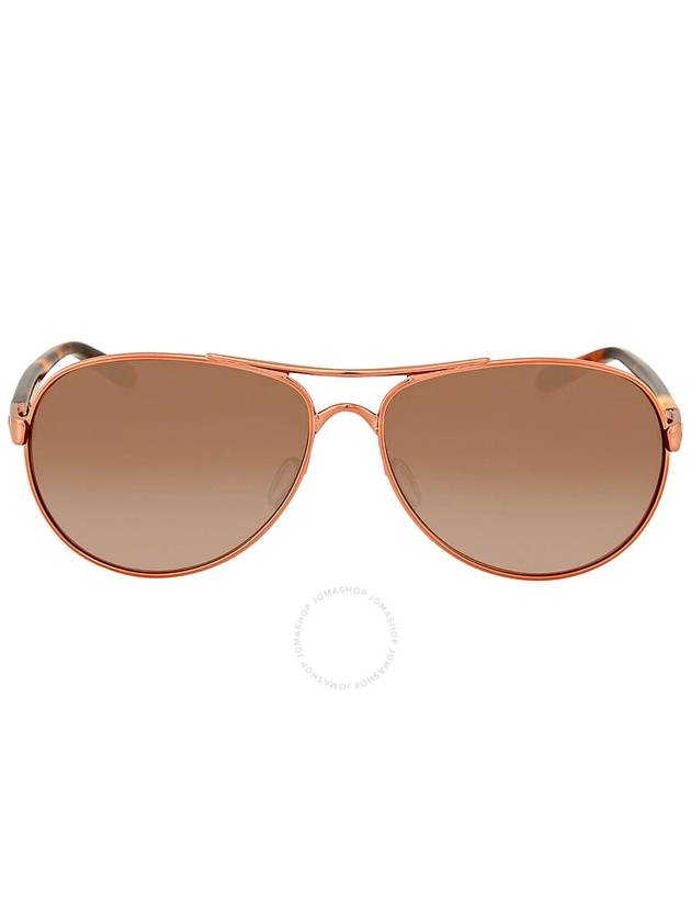 Oakley Feedback VR50 Brown Gradient Pilot Ladies Sunglasses OO4079 407901 59 - OAKLEY - BALAAN 1