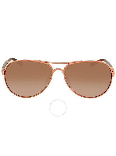 Oakley Feedback VR50 Brown Gradient Pilot Ladies Sunglasses OO4079 407901 59 - OAKLEY - BALAAN 1