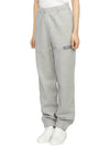 Side Logo Cotton JoGGer Track Pants Grey - GANNI - BALAAN 3