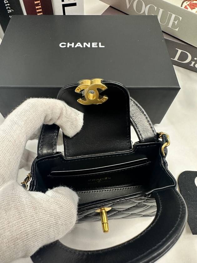 Mini nano Kelly bag cross gold AP3435 - CHANEL - BALAAN 3