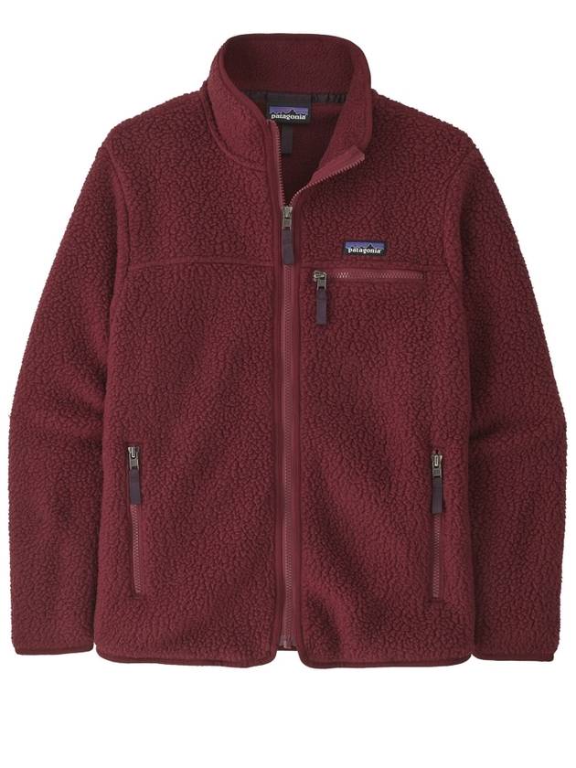 Women's Retro Pile Fleece Zip-up Jacket Red - PATAGONIA - BALAAN 2