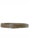 Intrecciato Leather Belt Mud - BOTTEGA VENETA - BALAAN 2