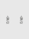 Script Hoop Earrings 925 Sterling Silver 797205J84008106 - GUCCI - BALAAN 2