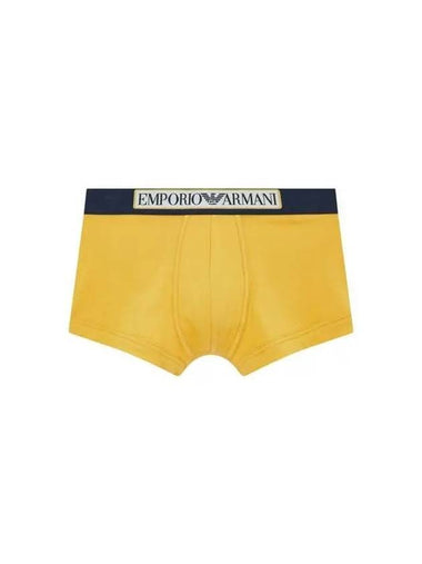 UNDERWEAR Men s Front Logo Banding Cotton Drawn Mustard - EMPORIO ARMANI - BALAAN 1