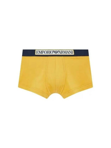 UNDERWEAR Men s Front Logo Banding Cotton Drawn Mustard - EMPORIO ARMANI - BALAAN 1