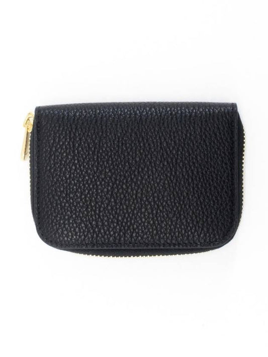 Gancini soft zipper card wallet black BK 0758664 220406 - SALVATORE FERRAGAMO - BALAAN 2