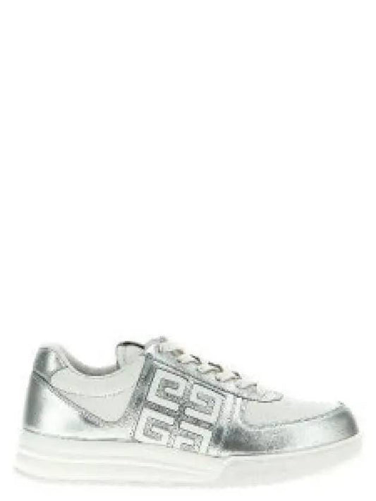 G4 Embroidery Logo Low Top Sneakers Silver - GIVENCHY - BALAAN 2