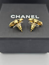 CC logo crystal earrings gold - CHANEL - BALAAN 3