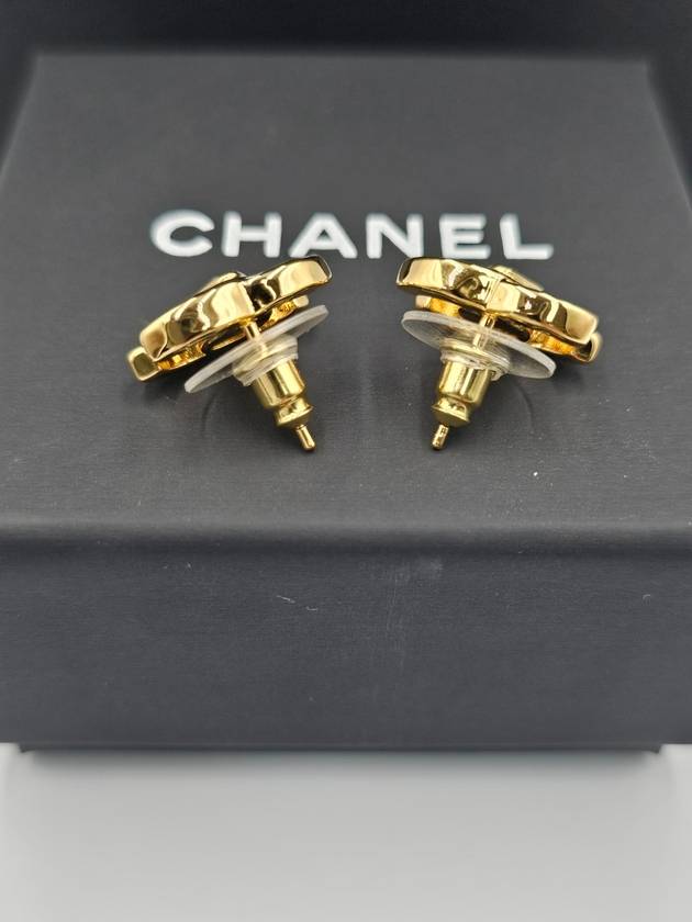 CC logo crystal earrings gold - CHANEL - BALAAN 3