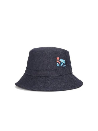 Rou Dolphin Denim Bucket Hat Indigo - A.P.C. - BALAAN 2