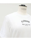 Logo O-neck short sleeve T-shirt - GANNI - BALAAN 8