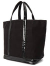 Canvas M Cabas Tote Bag Black - VANESSA BRUNO - BALAAN 3