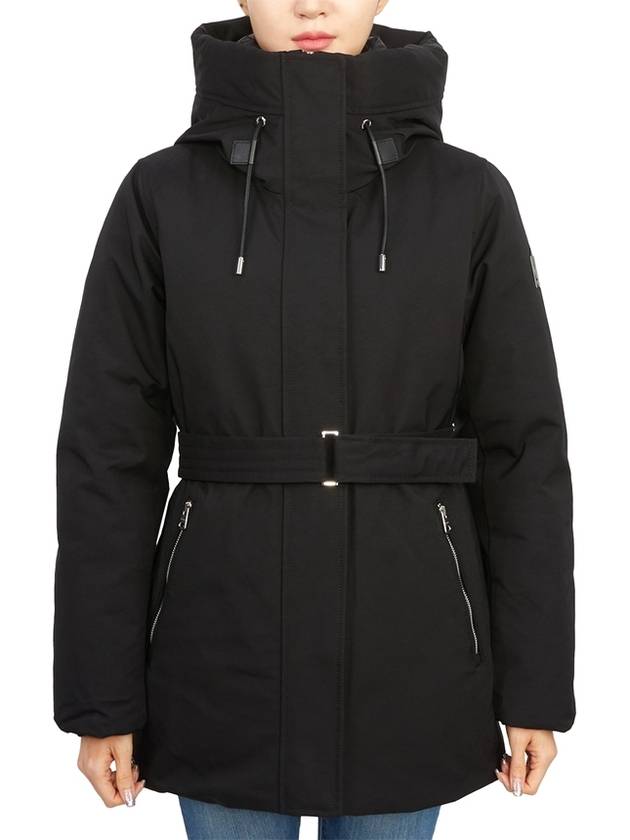 JENI NF BLACK Women s Hooded Padded Jumper Parka Semi Fit - MACKAGE - BALAAN 3