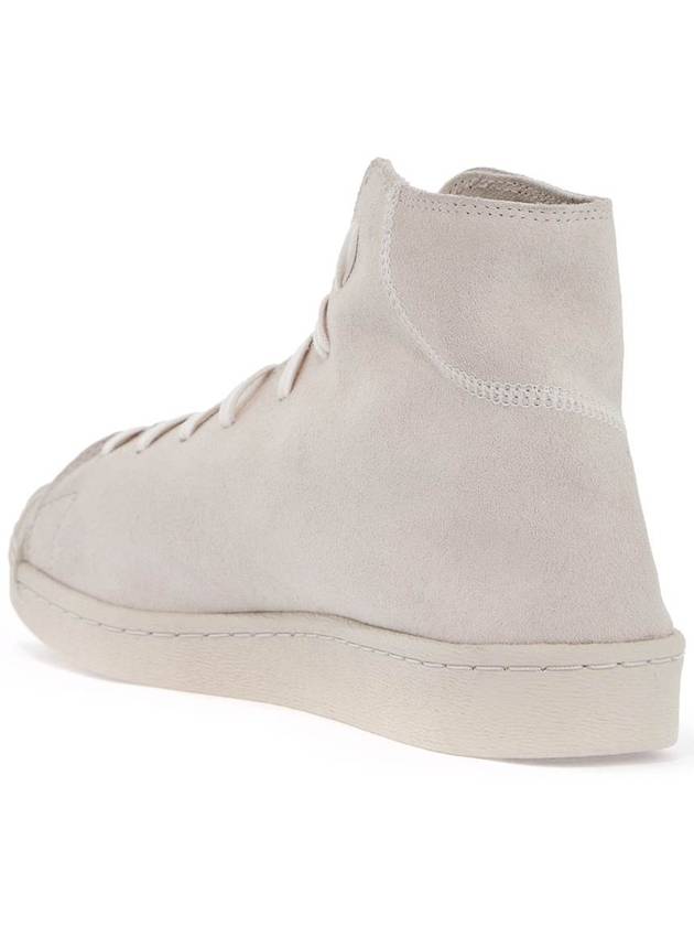 high-top pro model sneakers in light gray suede with velcro closure - Y-3 - BALAAN 3