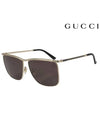 Eyewear Square Metal Sunglasses Gold - GUCCI - BALAAN.