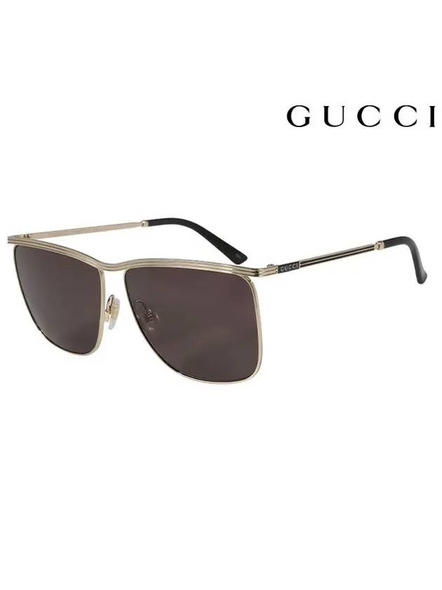 Eyewear Square Metal Sunglasses Gold - GUCCI - BALAAN 2