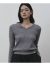 V neck cable knit pullover black - THE GREEN LAB - BALAAN 6