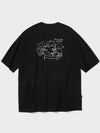 Dawn Push Me Embroidered Short Sleeve T-Shirt Black - CPGN STUDIO - BALAAN 1