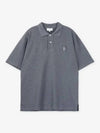 Bold Fox Head Patch Oversized Polo Shirt Grey - MAISON KITSUNE - BALAAN 2