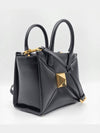 Small One-Stud Tote Bag Black - VALENTINO - BALAAN 3