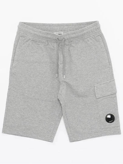 Light Fleece Utility Shorts Grey - CP COMPANY - BALAAN 2