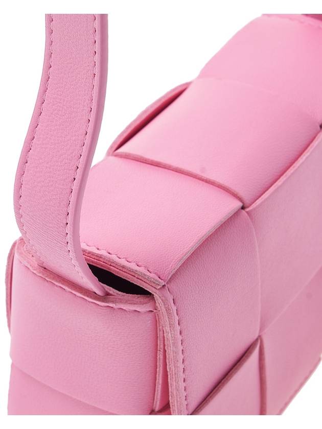 Intrecciato Cassette Small Cross Bag Pink - BOTTEGA VENETA - BALAAN 9