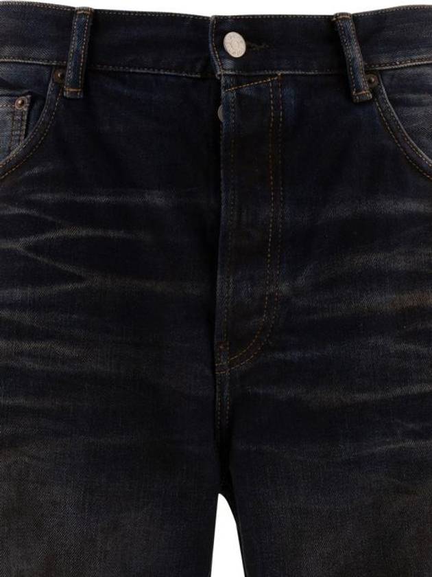 Loose Fit Wide Leg Denim Jeans Dark Blue - ACNE STUDIOS - BALAAN 4