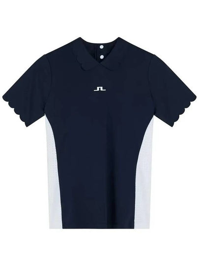 Golf Elina Regular Fit Short Sleeve T-Shirt Navy - J.LINDEBERG - BALAAN 2