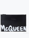 Graffiti Logo Clutch Bag Black - ALEXANDER MCQUEEN - BALAAN 2