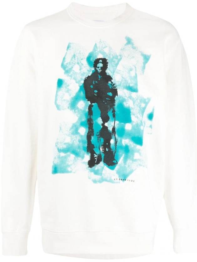 Graphic Print Sweatshirt White - CP COMPANY - BALAAN 1