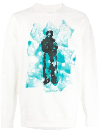 Graphic Print Sweatshirt White - CP COMPANY - BALAAN 1