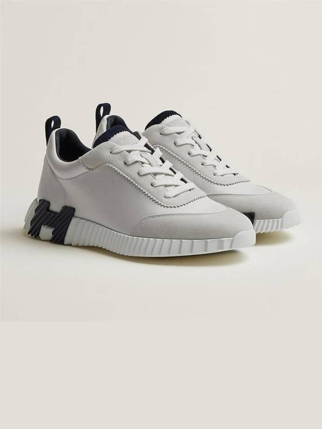 Bouncing Low Top Sneakers White - HERMES - BALAAN 4