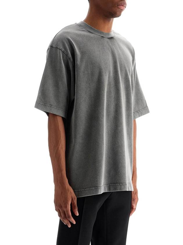 Back Logo Patch Crew Neck Short Sleeve T-Shirt Faded Black - ACNE STUDIOS - BALAAN 4