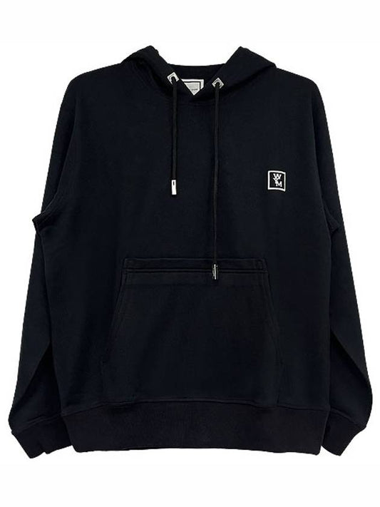 Back Logo Embroidered Cotton Hood Black - WOOYOUNGMI - BALAAN 2