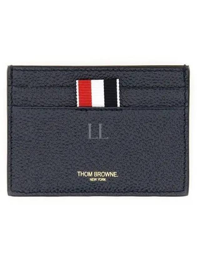 Men's Pebble Diagonal Stripe Card Wallet Navy - THOM BROWNE - BALAAN 2