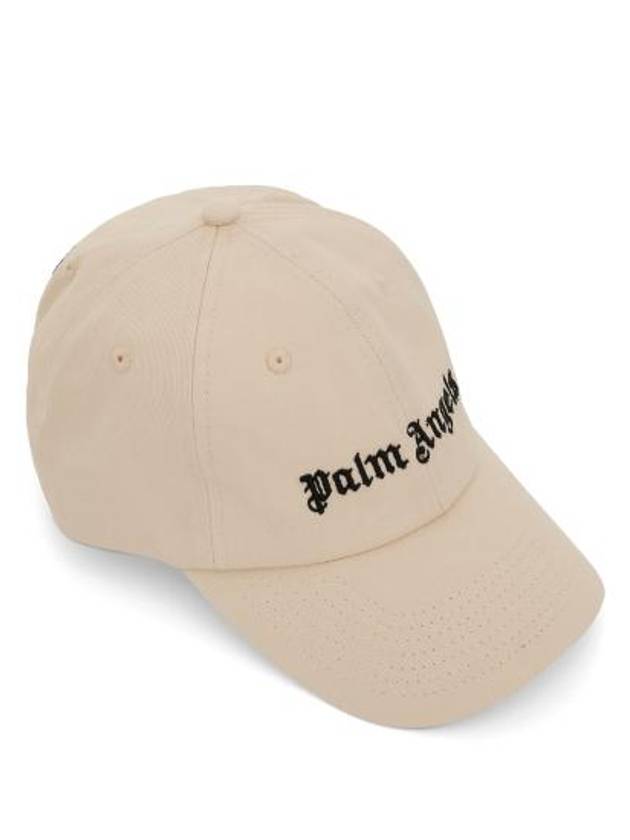 Men's Embroidery Logo Ball Cap Beige - PALM ANGELS - BALAAN 2