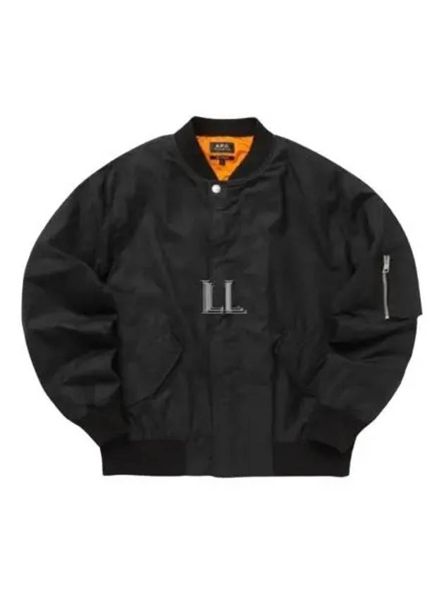 Hamilton Washed Cotton Bomber Jacket Black - A.P.C. - BALAAN 2