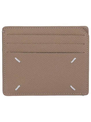 Stitched Grain Slim Card Holder Vichy Wallet - MAISON MARGIELA - BALAAN 1