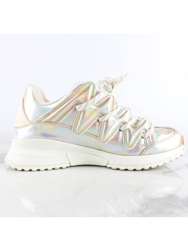 Zigzag metal leather sneakers - LOUIS VUITTON - BALAAN 6