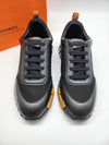 Bouncing Sneakers Technical Canvas Calfskin & Noir Miel - HERMES - BALAAN 3