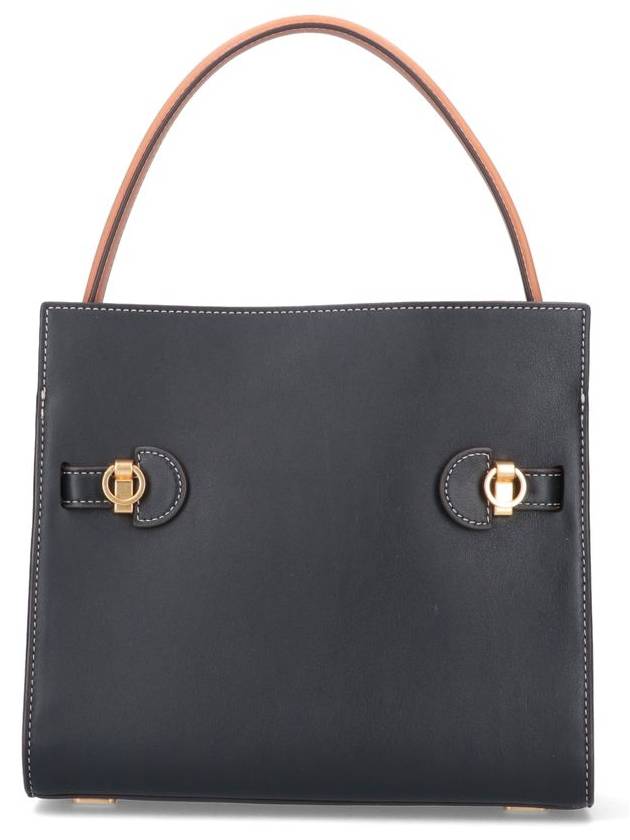 Lee Radziwill Small Double Tote Bag Black - TORY BURCH - BALAAN 4