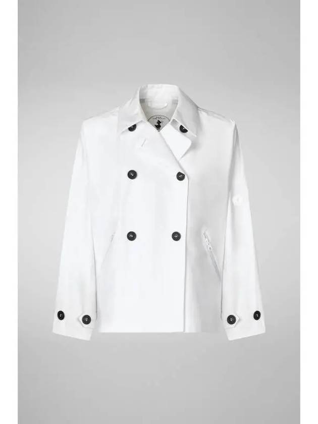 INA oversized double jacket white - SAVE THE DUCK - BALAAN 1