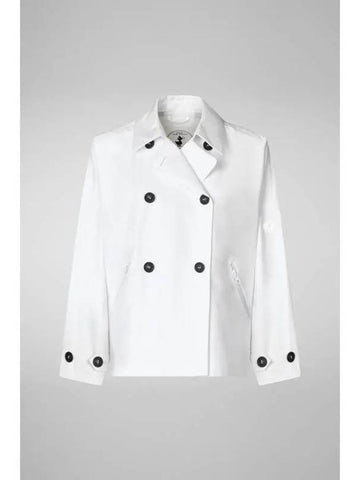 INA oversized double jacket white - SAVE THE DUCK - BALAAN 1