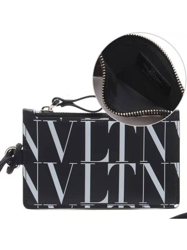 VLTN Strap Card Wallet Black - VALENTINO - BALAAN 2