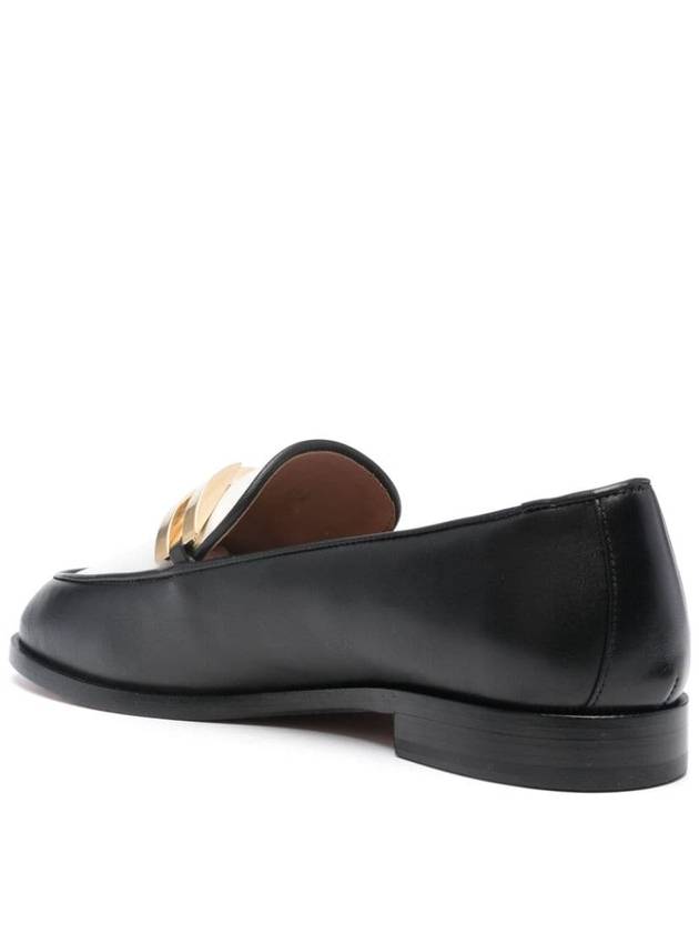 AQUAZZURA GRAIN LEATHER LOAFERS - AQUAZZURA - BALAAN 3